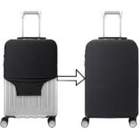 Luggage Protector / Suitcase Cover / Slip-On / NWT - Black - Various Sizes - Picture 1 of 9